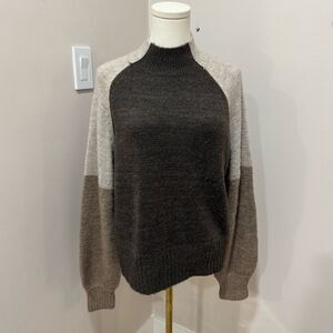 Vigoss Sweater Color Block‎ Brown Medium